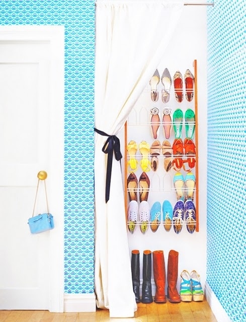 Cover-a-shoe-rack-with-a-curtain